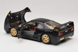 Ferrari F40 Black with Gold Wheels Bburago 1:18 3032-B2 Diecast - image 5 of 8
