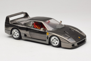 Ferrari F40 Chrome Black Bburago 1:18 3401-B1 Diecast - image 6 of 8