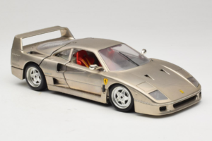 Ferrari F40 Dark Chrome Silver Kroymans Limited Edition Bburago 1:18 3032-C2 Diecast - image 6 of 8