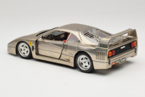 Ferrari F40 Dark Chrome Silver Kroymans Limited Edition Bburago 1:18 3032-C2 Diecast - image 7 of 8