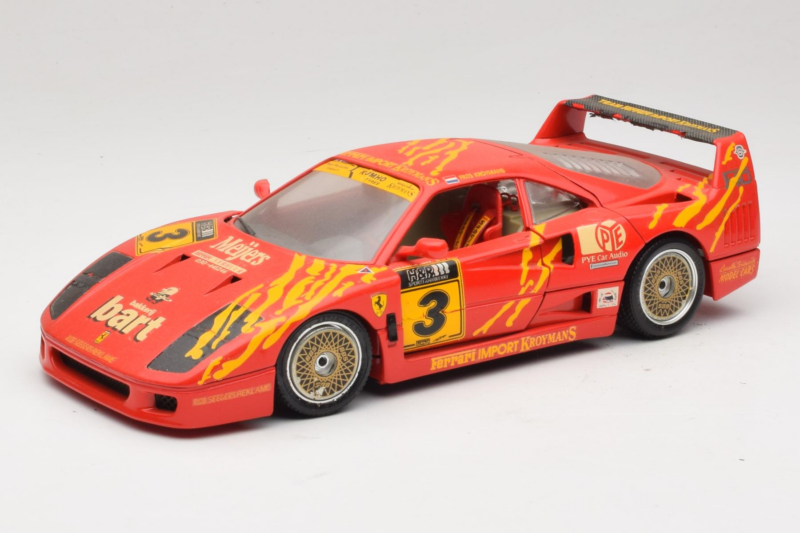 Ferrari F40 Evoluzione #3 Brummel Red 1987 Bburago 1:18 Ferrari F40 Evoluzione #3 Brummel Red 1987 Bburago 1:18 3022-P2 Diecast