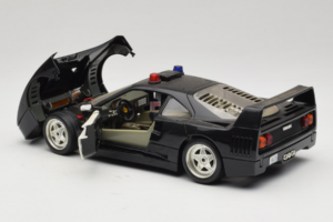 Ferrari F40 Highway Patrol Black White Bburago 1:18 3022-H1 Diecast - image 5 of 8