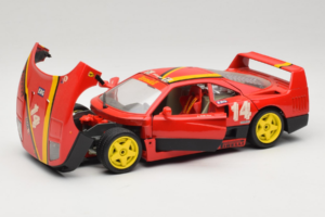 Ferrari F40 Evoluzione #14 L. Dalla Noce H&R Red with Yellow Wheels 1992 Bburago 1:18 3042-H1 Diecast - image 2 of 8