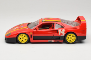 Ferrari F40 Evoluzione #14 L. Dalla Noce H&R Red with Yellow Wheels 1992 Bburago 1:18 3042-H1 Diecast - image 4 of 8