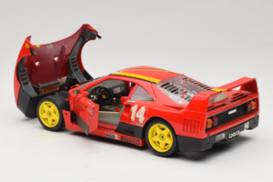 Ferrari F40 Evoluzione #14 L. Dalla Noce H&R Red with Yellow Wheels 1992 Bburago 1:18 3042-H1 Diecast - image 5 of 8