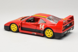 Ferrari F40 Evoluzione #14 L. Dalla Noce H&R Red with Yellow Wheels 1992 Bburago 1:18 3042-H1 Diecast - image 7 of 8