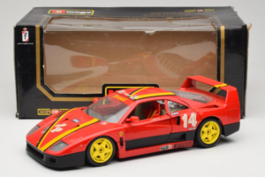 Ferrari F40 Evoluzione #14 L. Dalla Noce H&R Red with Yellow Wheels 1992 Bburago 1:18 3042-H1 Diecast - image 8 of 8