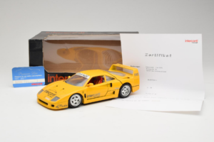 Ferrari F40 Interconti Car HiFi Yellow Bburago 1:18 3032-I1 Diecast - image 8 of 8