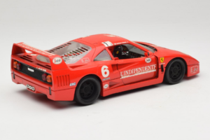 Ferrari F40 #6 V. Colombo L'Indipendente Red 1987 Bburago 1:18 3032-L1 Diecast - image 3 of 8