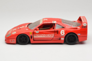 Ferrari F40 #6 V. Colombo L'Indipendente Red 1987 Bburago 1:18 3032-L1 Diecast - image 4 of 8