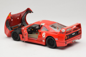 Ferrari F40 #6 V. Colombo L'Indipendente Red 1987 Bburago 1:18 3032-L1 Diecast - image 5 of 8