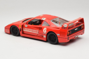 Ferrari F40 #6 V. Colombo L'Indipendente Red 1987 Bburago 1:18 3032-L1 Diecast - image 7 of 8