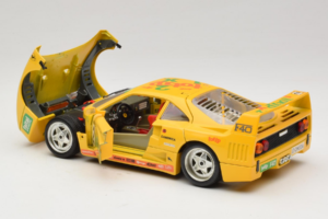 Ferrari F40 Totip Jolly Club #2 Yellow Bburago 1:18 3332-Y1 Diecast - image 5 of 8