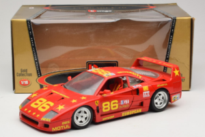 Ferrari F40 LM #86 Ch. Pozzi IMSA 24 Hours of Le Mans 1985 Red Bburago 1:18 3332-P6 Diecast - image 8 of 8