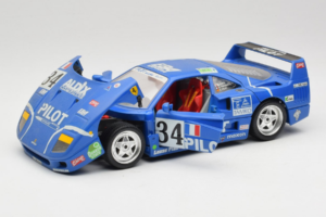 Ferrari F40 #34 M. Ferte / Thavenin / Palau Pilot Blue 1987 Bburago 1:18 3032-B1 Diecast - image 2 of 8