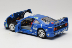 Ferrari F40 #34 M. Ferte / Thavenin / Palau Pilot Blue 1987 Bburago 1:18 3032-B1 Diecast - image 5 of 8