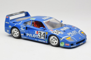 Ferrari F40 #34 M. Ferte / Thavenin / Palau Pilot Blue 1987 Bburago 1:18 3032-B1 Diecast - image 6 of 8