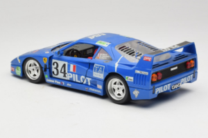 Ferrari F40 #34 M. Ferte / Thavenin / Palau Pilot Blue 1987 Bburago 1:18 3032-B1 Diecast - image 7 of 8