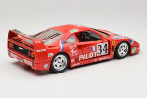 Ferrari F40 LM Pilot #34 Ferte / Thavenin / Palau 24 Hours of Le Mans 1995 Red Bburago 1:18 3032-P3 Diecast - image 3 of 8