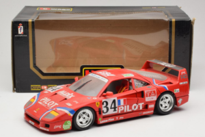 Ferrari F40 LM Pilot #34 Ferte / Thavenin / Palau 24 Hours of Le Mans 1995 Red Bburago 1:18 3032-P3 Diecast - image 8 of 8