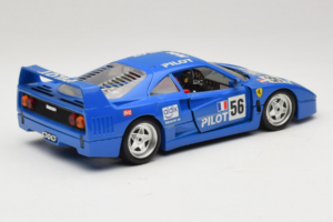 Ferrari F40 Pilot #56 Blue Bburago 1:18 3332-BL1 Diecast - image 3 of 8
