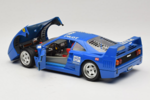 Ferrari F40 Pilot #56 Blue Bburago 1:18 3332-BL1 Diecast - image 5 of 8