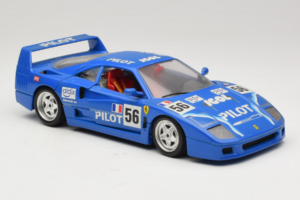 Ferrari F40 Pilot #56 Blue Bburago 1:18 3332-BL1 Diecast - image 6 of 8