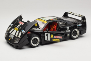 Ferrari F40 Pirelli Agip #1 Black Bburago 1:18 3332-B1 Diecast - image 2 of 8