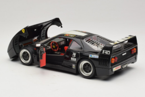Ferrari F40 Pirelli Agip #1 Black Bburago 1:18 3332-B1 Diecast - image 5 of 8