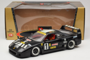 Ferrari F40 Pirelli Agip #1 Black Bburago 1:18 3332-B1 Diecast - image 8 of 8