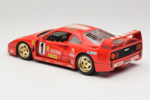 Ferrari F40 Evoluzione #1 Pirelli Agip Red with Gold Wheels 1992 Bburago 1:18 3042-P2 Diecast - image 7 of 8