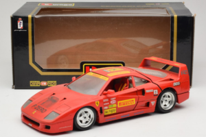 Ferrari F40 Pirelli BBS Red Bburago 1:18 3032-P4 Diecast - image 8 of 8