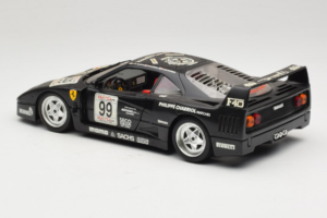Ferrari F40 Seco #99 Lesseps / Charriol / Balandras Black Bburago 1:18 3032-B3 Diecast - image 7 of 8