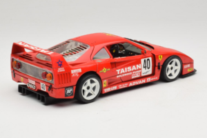 Ferrari F40 #40 T. Ohta / A. Reid Taisan Red 1987 Bburago 1:18 3022-T1 Diecast - image 3 of 8