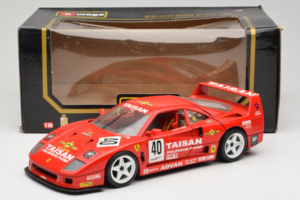 Ferrari F40 #40 T. Ohta / A. Reid Taisan Red 1987 Bburago 1:18 3022-T1 Diecast - image 8 of 8
