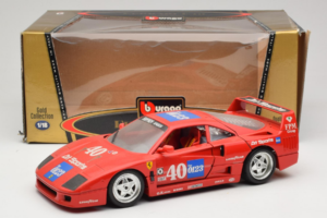 Ferrari F40 #40 the0123 Red 1987 Bburago 1:18 3332-P5 Diecast - image 8 of 8