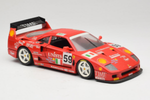 Ferrari F40 LM Unisys #59 Ota / P. Nappi / R. Donovan 24 Hours of Le Mans 1996 Bburago 1:18 3032-U1 Diecast - image 6 of 8