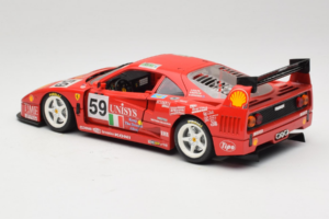 Ferrari F40 LM Unisys #59 Ota / P. Nappi / R. Donovan 24 Hours of Le Mans 1996 Bburago 1:18 3032-U1 Diecast - image 7 of 8