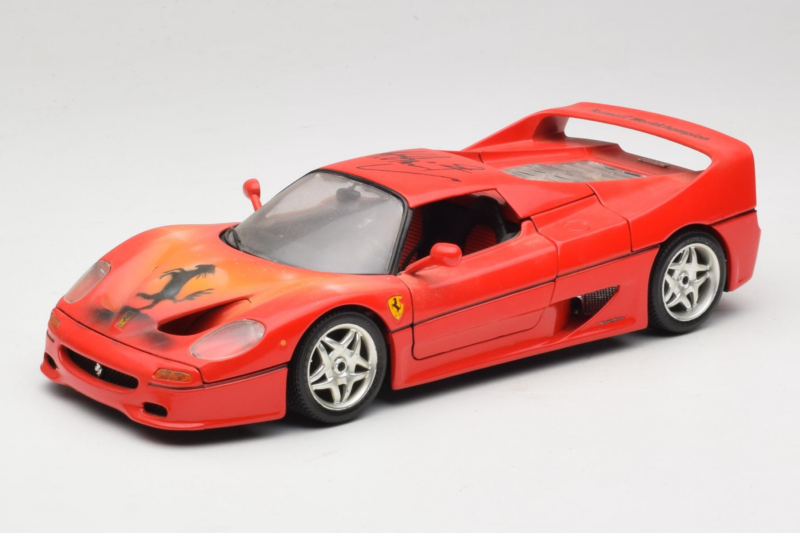 Ferrari F50 Braccio & Gotz M. Schumacher Signature Edition Bburago 1:18 MS Diecast