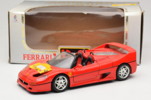 Ferrari F50 Convertible 50 Jahre Ferrari 24 Jahre Bburago FMC Red Bburago 1:18 3352-P1 Diecast - image 8 of 8