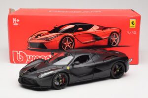 Ferrari LaFerrari F150 Matte Black Bburago 1:18 18-16901BK Diecast - image 8 of 8