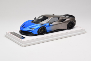 Ferrari SF90 Novitec Blue Grey Metallic IVY Merit 1:18 REMC029 Resin - image 2 of 7