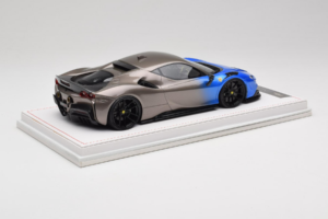 Ferrari SF90 Novitec Blue Grey Metallic IVY Merit 1:18 REMC029 Resin - image 3 of 7