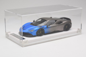 Ferrari SF90 Novitec Blue Grey Metallic IVY Merit 1:18 REMC029 Resin - image 6 of 7