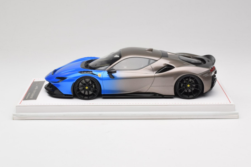Ferrari SF90 Novitec Blue Grey Metallic IVY Merit 1:18 Ferrari SF90 Novitec Blue Grey Metallic IVY Merit 1:18 REMC029 Resin
