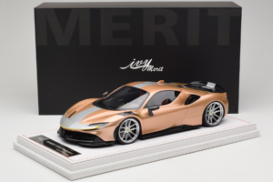 Ferrari SF90 Novitec Gold Silver Stripe IVY Merit 1:18 REMC028 Resin - image 7 of 7