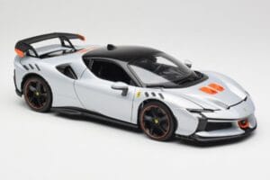 Ferrari SF90 XX Stradale Arctic White Bburago 1:18 18-16020W Diecast - image 6 of 8