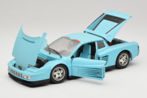 Ferrari Testarossa Borsenmodell 1997 Limited Edition Blue Bburago 1:18 B002 Diecast - image 2 of 8