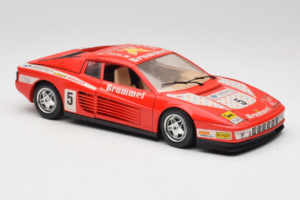 Ferrari Testarossa Brummel #5 Red 1984 Bburago 1:18 3004-P1 Diecast - image 6 of 8