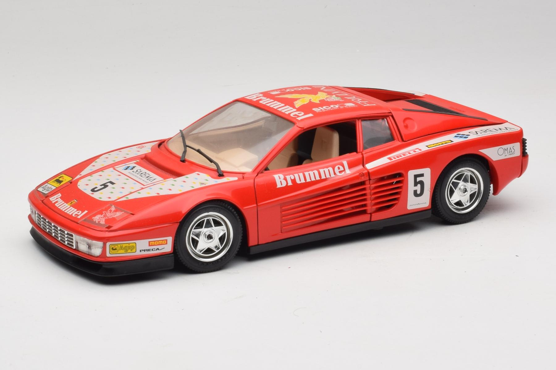 Bburago Ferrari Testarossa Brummel #5 1984 1:18